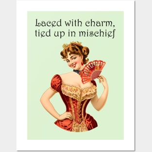 Laced with Charm: Mischief in the Making Posters and Art